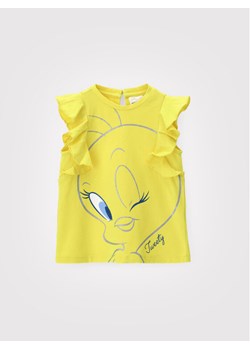 Original Marines Bluzka LOONEY TUNES DCPV1107NF Żółty Regular Fit ze sklepu MODIVO w kategorii Koszulki niemowlęce - zdjęcie 182613863