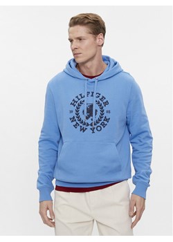 Tommy Hilfiger Bluza Big Icon MW0MW33650 Niebieski Regular Fit ze sklepu MODIVO w kategorii Bluzy męskie - zdjęcie 182614153