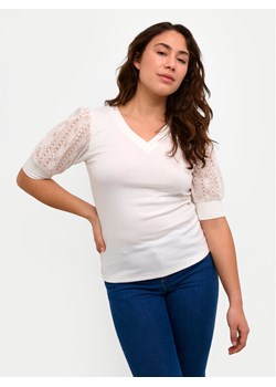 Kaffe Bluzka Melana 10508459 Biały Slim Fit ze sklepu MODIVO w kategorii Bluzki damskie - zdjęcie 182614172