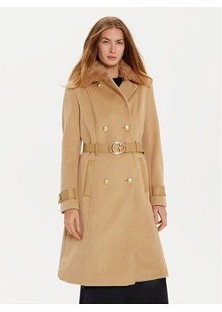 Guess Płaszcz zimowy Amelia W4BL46 WGKI2 Brązowy Regular Fit ze sklepu MODIVO w kategorii Płaszcze damskie - zdjęcie 182614301