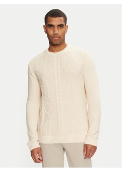 Tom Tailor Sweter 1043343 Beżowy Regular Fit ze sklepu MODIVO w kategorii Swetry męskie - zdjęcie 182614332