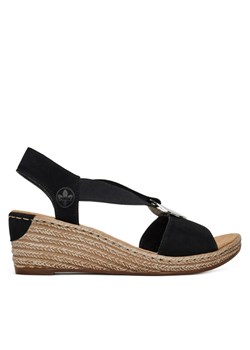 Rieker Sandały 624H6-00 Czarny ze sklepu MODIVO w kategorii Espadryle damskie - zdjęcie 182614371