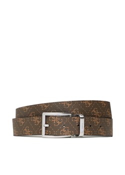 Guess Pasek Męski Vezzola Belts BM7541 LEA35 Brązowy ze sklepu MODIVO w kategorii Paski męskie - zdjęcie 182614381