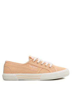 Pepe Jeans Tenisówki Brady Basic W PLS31287 Pomarańczowy ze sklepu MODIVO w kategorii Trampki damskie - zdjęcie 182614382