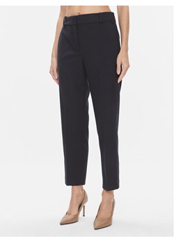Tommy Hilfiger Spodnie materiałowe Core WW0WW39723 Granatowy Straight Fit ze sklepu MODIVO w kategorii Spodnie damskie - zdjęcie 182614473