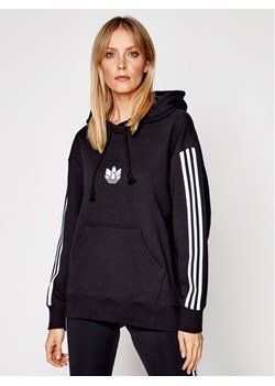 adidas Bluza adicolor 3D Trefoil GN2931 Czarny Oversize - id: 0000207828155 - marki adidas - 182614484 adidas Bluza adicolor 3D Trefoil GN2931 Czarny Oversize ze sklepu MODIVO w kategorii Bluzy damskie - zdjęcie 182614484