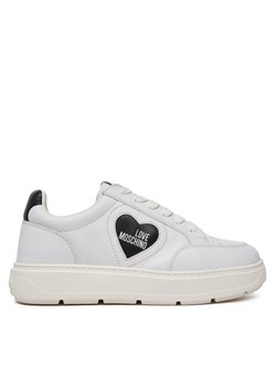 LOVE MOSCHINO Sneakersy JA15154G1MIA110A Biały ze sklepu MODIVO w kategorii Buty sportowe damskie - zdjęcie 182614551