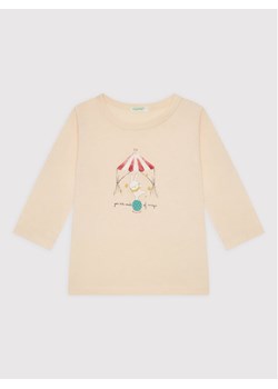 United Colors Of Benetton Bluzka 3ATNA1018 Beżowy Regular Fit ze sklepu MODIVO w kategorii Bluzki dziewczęce - zdjęcie 182614631