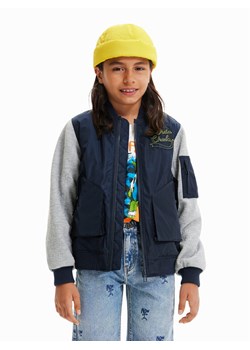 Desigual Kurtka bomber 23SBEW01 Granatowy Oversize ze sklepu MODIVO w kategorii Kurtki dziewczęce - zdjęcie 182614671