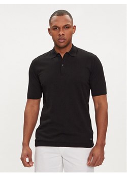 Calvin Klein Polo K10K113053 Czarny Regular Fit ze sklepu MODIVO w kategorii T-shirty męskie - zdjęcie 182614893