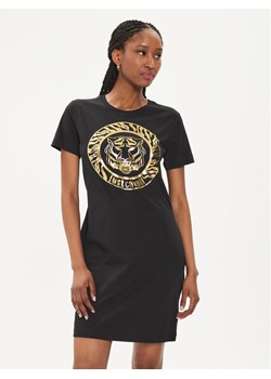Just Cavalli Sukienka codzienna 76PAOG12 Czarny Regular Fit ze sklepu MODIVO w kategorii Sukienki - zdjęcie 182614894