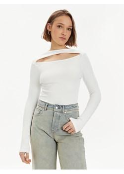 Gina Tricot Bluzka 21463 Biały Regular Fit ze sklepu MODIVO w kategorii Bluzki damskie - zdjęcie 182614910