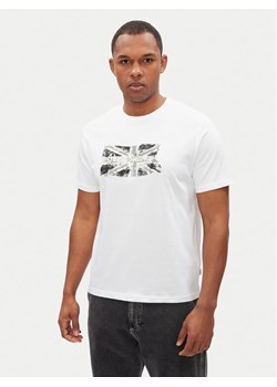 Pepe Jeans T-Shirt Flag PM509720 Biały Regular Fit ze sklepu MODIVO w kategorii T-shirty męskie - zdjęcie 182615044