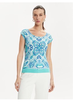 Luisa Spagnoli Bluzka Crotone 58243 Niebieski Regular Fit - id: 0000303838393 - marki Luisa Spagnoli - 182615060 Luisa Spagnoli Bluzka Crotone 58243 Niebieski Regular Fit ze sklepu MODIVO w kategorii Bluzki damskie - zdjęcie 182615060
