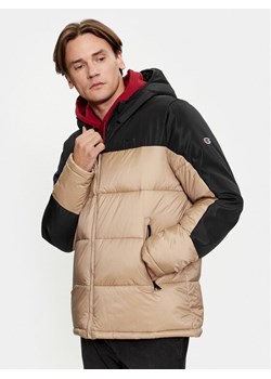 Champion Kurtka puchowa Hooded Jacket 219190 Beżowy Regular Fit ze sklepu MODIVO w kategorii Kurtki męskie - zdjęcie 182615062