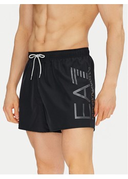 EA7 Emporio Armani Szorty kąpielowe 7M000550 AF14497 MC026 Czarny Regular Fit ze sklepu MODIVO w kategorii Kąpielówki - zdjęcie 182615334