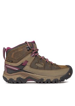 Keen Trekkingi Targhee III Mid Wp 1018178 Brązowy ze sklepu MODIVO w kategorii Buty trekkingowe damskie - zdjęcie 182615690