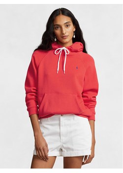 Polo Ralph Lauren Bluza Prl Shrknhd 211943007005 Czerwony Regular Fit ze sklepu MODIVO w kategorii Bluzy damskie - zdjęcie 182615713