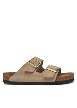 Birkenstock Klapki Arizona zamsz 1029260 Beżowy ze sklepu MODIVO w kategorii Klapki damskie - zdjęcie 182615802
