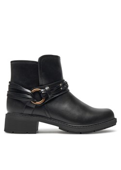 Clarks Botki Hearth Kaylie 26179613 Czarny ze sklepu MODIVO w kategorii Botki - zdjęcie 182616020