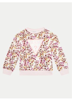 Guess Bluza K4BQ00 KAD73 Różowy Regular Fit ze sklepu MODIVO w kategorii Bluzy dziewczęce - zdjęcie 182616050
