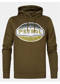 Petrol Industries Bluza M-3030-SWH235 Zielony Regular Fit ze sklepu MODIVO w kategorii Bluzy męskie - zdjęcie 182616133