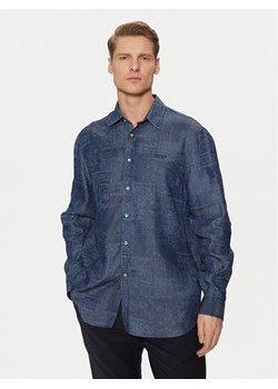 Guess Koszula M5RH22 WFKE0 Granatowy Regular Fit ze sklepu MODIVO w kategorii Koszule męskie - zdjęcie 182616192