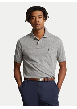 Polo Ralph Lauren Polo 710666998006 Szary Custom Slim Fit ze sklepu MODIVO w kategorii T-shirty męskie - zdjęcie 182616240