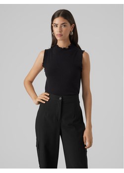 Vero Moda Bluzka Gold 10297855 Czarny Slim Fit ze sklepu MODIVO w kategorii Bluzki damskie - zdjęcie 182616263