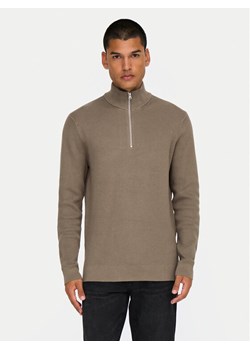 Only & Sons Sweter 22023210 Beżowy Regular Fit ze sklepu MODIVO w kategorii Swetry męskie - zdjęcie 182616283