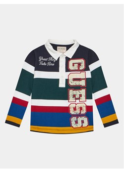 Guess Polo Heavy Jersey Ls N4RP01 KC334 Kolorowy Regular Fit ze sklepu MODIVO w kategorii T-shirty chłopięce - zdjęcie 182616472