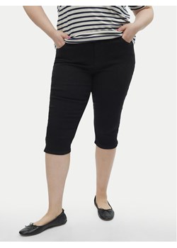 Vero Moda Curve Spodnie capri Cjune 10303171 Czarny Slim Fit ze sklepu MODIVO w kategorii Jeansy damskie - zdjęcie 182616534