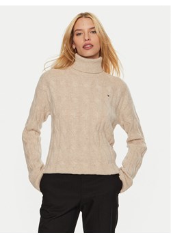 Tommy Hilfiger Golf WW0WW43102 Beżowy Regular Fit ze sklepu MODIVO w kategorii Swetry damskie - zdjęcie 182616690