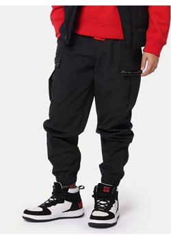 Hugo Spodnie materiałowe G00176 D Czarny Loose Fit ze sklepu MODIVO w kategorii Spodnie chłopięce - zdjęcie 182616772