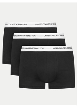 United Colors Of Benetton Komplet 3 par bokserek 3OP82X00Y Czarny ze sklepu MODIVO w kategorii Majtki męskie - zdjęcie 182616863