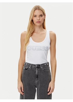 Guess Top W5GP29 KA0H1 Biały Regular Fit ze sklepu MODIVO w kategorii Bluzki damskie - zdjęcie 182617043