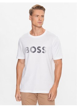 Boss T-Shirt 50494106 Biały Regular Fit ze sklepu MODIVO w kategorii T-shirty męskie - zdjęcie 182617051