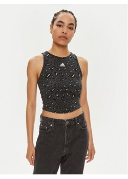 adidas Top Essentials IN9930 Szary Slim Fit ze sklepu MODIVO w kategorii Bluzki damskie - zdjęcie 182617070