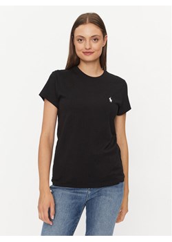Polo Ralph Lauren T-Shirt 211898698007 Czarny Regular Fit ze sklepu MODIVO w kategorii Bluzki damskie - zdjęcie 182617103