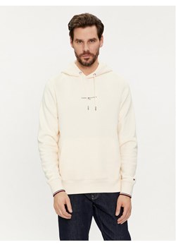 Tommy Hilfiger Bluza Logo MW0MW32673 Beżowy Regular Fit ze sklepu MODIVO w kategorii Bluzy męskie - zdjęcie 182617111