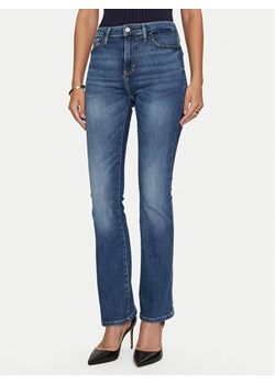 Guess Jeansy W4YA0L D5926 Granatowy Flare Fit ze sklepu MODIVO w kategorii Jeansy damskie - zdjęcie 182617132
