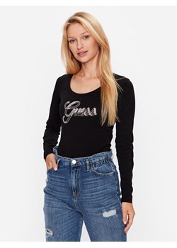 Guess Bluzka W3YI37 J1314 Czarny Slim Fit ze sklepu MODIVO w kategorii Bluzki damskie - zdjęcie 182617180