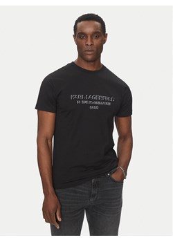 KARL LAGERFELD T-Shirt 755063 552241 Czarny Regular Fit ze sklepu MODIVO w kategorii T-shirty męskie - zdjęcie 182617244