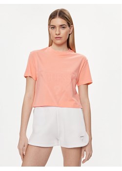 Guess T-Shirt Adele V2YI06 K8HM0 Pomarańczowy Boxy Fit ze sklepu MODIVO w kategorii Bluzki damskie - zdjęcie 182617343