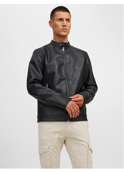 Jack&Jones Kurtka z imitacji skóry Rocky 12223141 Czarny Regular Fit ze sklepu MODIVO w kategorii Kurtki męskie - zdjęcie 182617524
