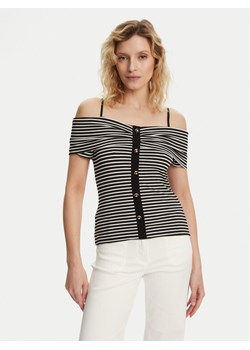 Morgan Bluzka 241-DROPEZ Czarny Slim Fit ze sklepu MODIVO w kategorii Bluzki damskie - zdjęcie 182617711