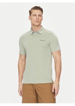 Columbia Polo Nelson Point 1772721 Zielony Regular Fit ze sklepu MODIVO w kategorii T-shirty męskie - zdjęcie 182617720