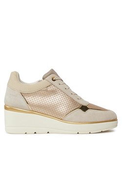 Geox Sneakersy D Ilde D25RAA 0AJ22 CB55V Beżowy ze sklepu MODIVO w kategorii Buty sportowe damskie - zdjęcie 182617803