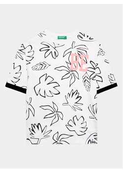 United Colors Of Benetton T-Shirt 34D3C10BM Biały Regular Fit ze sklepu MODIVO w kategorii T-shirty chłopięce - zdjęcie 182617894