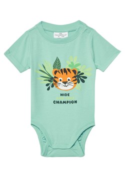 Coccodrillo Body dziecięce WC5112203TBN Turkusowy Regular Fit ze sklepu MODIVO w kategorii Body niemowlęce - zdjęcie 182618221